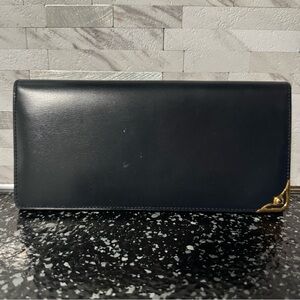 Cartier Sapphire 24K Long Wallet in Navy Blue Leather